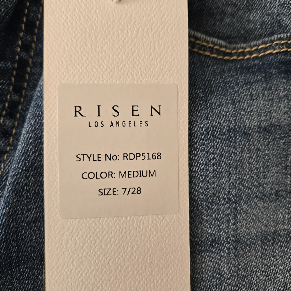 NWT Risen crop flare fringe hem - Picture 4 of 5